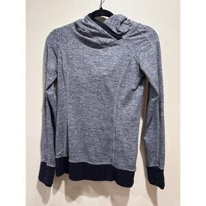 Lululemon Think fast gray hooded pullover sweatshirt size 4